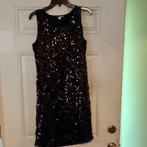 Isaac Mizrahi Black Sequin Dress